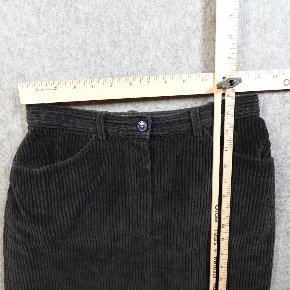 Kenzo Paris Skirt Womens Small EU40 Black Corduroy Mini - Picture 2 of 9